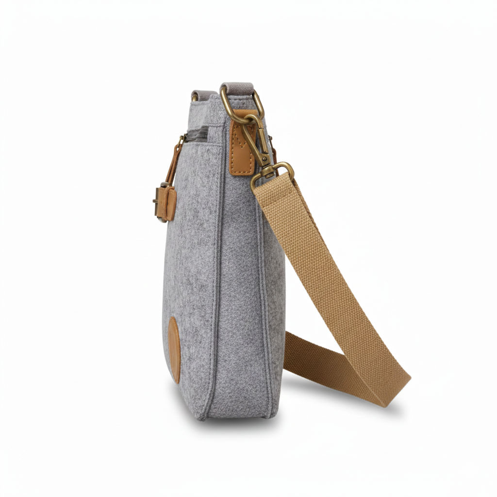 Small Messenger Crossbody Bag - Chocolate 092